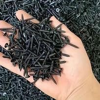 500g M3.5 Juodi kryžminiai plokščiagalviai savisriegiai metalui gręžti medienai anglinio plieno varžtai, tinkami medinių baldų priežiūrai 30mm juoda