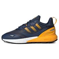 Adidas ZX 2K Boost 2.0 Mėlyni su pusiau saulės geltonais akcentais Unisex sportbačiai Pagrindinės juodos GZ7733 36⅔