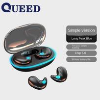 Naujos Nematomos Mini Bevielės Bluetooth Ausinės Miegojimui Šoninė juoda