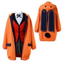 2021 Naujausias Anime Kakegurui Compulsive Gambler Cosplay Kostiumas Runa Yomozuki Cosplay Geltonas Gobtuvinis Palto Striukė S