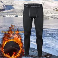 Rudens ir žiemos pliušinis sportinis kostiumas vyrams, skirtas lauko slidinėjimui, bėgiojimui, greitai džiūstantis, prigludę fitneso drabužiai, apatinis sluoksnis, šilti apatiniai S