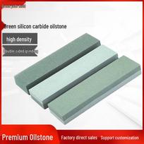 Dvipusis žalias silicio karbido alyvos akmuo galandimo kaladėlė, smulkus grūdėtumas, 200x50x25mm, stačiakampis Sharpening Stone 400# 1 piece