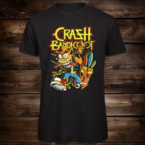 Crash Bandicoot marškinėliai | Klasikinis vaizdo žaidimas | Unisex 3XL