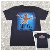 Nirvana Nevermind Marškinėliai S- dydžio Grafinis Spaudas Naujas Utero Kurt Cobain Aukštos klasės prabanga Tinka ir vyrams, ir moterims Viršus Y2k M