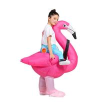 Flamingo pripučiamas kostiumas Vaikams Jojanti ant vienaragio Kostiumai Linksmas Triušio Fancy Cosplay Suknelė Šventės Helovino Kostiumas Suaugusiems One Size