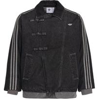 Adidas Originalūs Naujųjų metų FW25 Paminkštinta striukė CNY Naujas Kinų stilius Šilta Megzta Džinsinė Sportinė Medvilninė Striukė Unisex striukės KR5066 XS black