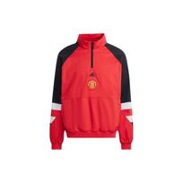 Adidas SS23 piktogramos Retro serijos „Manchester United Football Contrast“ logotipas Spausdinti ilgomis rankovėmis vyrų futbolo megztinis raudonas HT2000 S