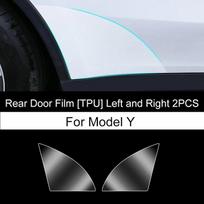 Apsauginė plėvelė priekinėms ir galinėms durims, skirta Tesla Model 3/Y 2017-2022 m., nematoma automobilio apsauga, TPU plėvelės apdaila, specialūs priedai ModelY Rear
