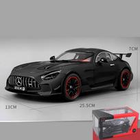 1/18 Scale Benz AMG GT Black Series Diecast automobilio modelis su garsu ir šviesa, atitraukiamas žaislinis automobilio modelis vaikams, suaugusiųjų kolekcijos dovana 1/18-Size:25.5*13*7cm juoda