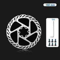 Dviračio dviračio 160/180/203 mm diskinių stabdžių rotorius su veržliarakčiu, skirtas-SHIMANO-Sram D-160K white