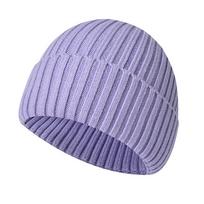 Šiltos žieminės kepurės vyrams / moterims Megztos beanelės, kvėpuojančios ir minkštos kepurės violetinė