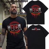 2025 WWE Wrestling Roman Reigns OTC Marškinėliai Roman Reigns Vyriški ir moteriški didelio dydžio trumpomis rankovėmis Marškinėliai Vyriški ir moteriški Viršus S