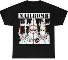 Nailbomb grupės albumo iliustracija juodi marškinėliai marškinėlio rankovė Visų dydžių JJ4054 S