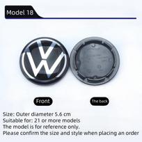 VOLKSWAGEN VW 56-76mm Automobilio rato centrinio dangtelio lipdukas Priedai Volkswagen R-line R GTI Polo Golf Touareg Passat Mago 4PCS