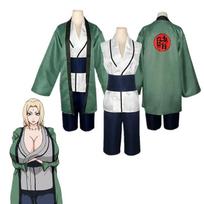Anime Tsunade Kimono Cosplay Kostiumai Merginoms Moterims Perukas Helovino vakarėlis Karnavalas Animacinių filmų uniformos kostiumai L-Costume