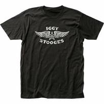 Iggy Pop Iggy The Stooges Roko ir Rolo Grupės Marškinėliai Juodi Unisex Marškinėliai S