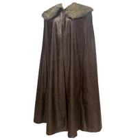 Viduramžiškas dirbtinio kailio apsiaustas Vikingų tema Kostiumas vyrams Puikiai tinka Cosplay vakarėliui ir Helovino teminiam renginiui Scenos rekvizitai M tamsiai mėlyna spalva