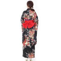 Japonijos pragaro merginos Yan Moai ilgomis rankovėmis kimono kostiumas XXXL juoda