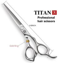 TITAN Profesionalios plaukų žirklės Kirpėjo Kirpimo Kirpyklos Ir Retinimo Įrankis 5.0/5.5/6.0/6.5/7/7.5 colio JAPONIJOS 440C PLIENAS