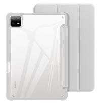 Dėklas planšetiniam kompiuteriui Xiaomi Pad 6 Pro 2023 5 Pro 11 Redmi Pad 10,61 colio pieštuko laikiklio dangtelis, skirtas Xiaomi Tablet MI Pad 5 6 kietam apsauginiam dėklui Xiaomi Pad 6 11 rožinė