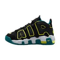 Nike Air More Uptempo GS Juodi Geode Mėtiniai Vaikams Sportbačiai Skaidriai Žali Volt DZ2809-001 36
