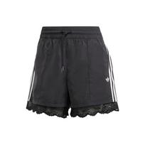 Adidas Originals Šortai su nėriniu apvadu ir 3 juostelėmis, su raišteliu, moteriški apatiniai, juodi II5605 L