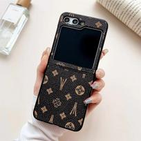 Prabangus Retro rašto telefono žiedų dėklas, skirtas Samsung Galaxy Z Flip 5 4 3 5G, smūgiams atsparus grandinėlės apyrankės galinis dangtelis moterims For Z Flip 4