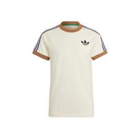 Adidas Originals Cali Marškinėliai su dryžuota briaunota apvalia apykakle Vyriški Viršutiniai drabužiai Off-White IB3422 XS
