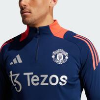 Adidas Manchester United Tiro 24 Treniruočių viršutinė dalis ilgomis rankovėmis Slim Fit Vyriški viršutiniai drabužiai Mėlyna IT4239 S