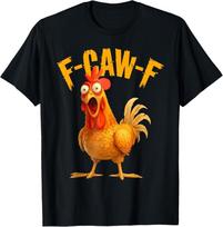Juokingi F-Caw-F vištienos FCAWF vištienos marškinėliai unisex marškinėliai XL