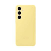 Originalus Samsung silikoninis dėklas, skirtas Samsung Galaxy S24 FE, švelnus kaip šilkas, su minkštu prisilietimu, apsauginis telefono dėklas geltona