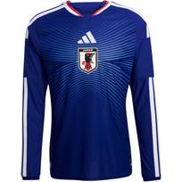 Adidas FW25 JFA Japonijos nacionalinės futbolo rinktinės 2026 m. namų marškinėliai Patogūs, prigludę marškinėliai ilgomis rankovėmis Unisex marškinėliai JZ9681 4XL blue