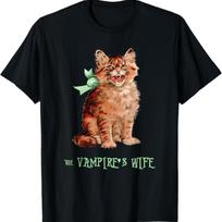 Vampyro žmonos katės marškinėliai M juoda