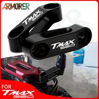 Motociklo priedai YAMAHA TMAX 560 TECH MAX T MAX 560 TECHMAX T-MAX 560 Atbulinės eigos veidrodžio prailginimo laikiklis TMAX 560 Black