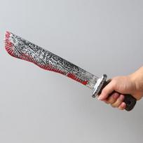 Helovino modeliavimo rekvizitai Pu Blood Machete Juokingi plastikiniai virtuvės peiliai vaiduokliai festivalio Cosplay scenos išdėstymas putplasčio saugos žaislai Pack of 1 Type A