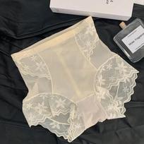 Apatiniai drabužiai Moteriškos kelnaitės Seksualios nėriniuotos kelnaitės Didelio dydžio M-XL aukštu juosmeniu Besiūlės kelnaitės Mergaičių ledinės šilko apatinės kelnaitės moteriškas apatinis trikotažas L smėlis