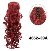 MERISIHAIR sintetinė Claw Clip surišti į uodegą plaukų priauginimai ilgi garbanoti banguoti kuodukai Natūralu moterims kasdieniam dėvėjimui 40cm