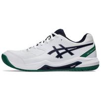 Asics Gel-Dedicate 8 Comfortable Versatile Shock Absorbing Durable Low-Top Tennis Shoes Men Sneakers White Blue 1041A408-105 44 white