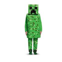 Helovino Minecraft Cos Pasirodymo Kostiumas Vaikų Kostiumas Trijų dalių Rinkinys L žalia