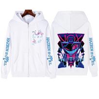 VOX Hazbin Hotel Hoodie Man Woman Harajuku Long Sleeve Pullover Tops Sweatshirt Gift S balta