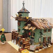 2643 Detalių Žvejo Namelio Statybinių Blokelių Rinkinys - Tinka Suaugusiems 14+! Pastatykite detalų, vandenyno tema paremtą žvejybos namelį, naudodami aukštos kokybės dalis