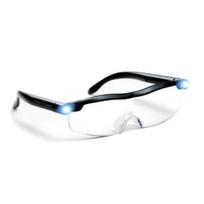 HD Akiniai Skaitymo Didinamasis Stiklas Skaitymo Akiniai su LED Šviesa Senjorams juoda
