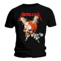 Metallica Damage Inc turo juodi klasikiniai roko metalo grupės unisex marškinėliai S
