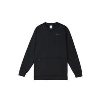 Nike Therma Treniruočių Fleece Megztinis Ilgomis Rankovėmis Vyriški Viršutiniai Drabužiai Juodas CU7272-010 L