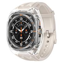 Modifikavimo rinkinys dirželis+dėklas Samsung Galaxy Watch 7 Ultra 47mm silikoninis kilpinis apyrankės dirželis Galaxy Watch Ultra vyriškas sportinis apyrankės dirželis Galaxy Watch 7 Ultra 47mm