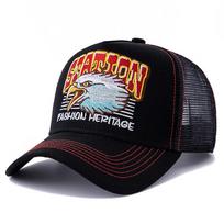 Unisex Madinga Kepurė su Erelio Galvos Tinkleliu, Vasarinė Beisbolo Kepurė, Vyrams ir Moterims, Gatvės Stiliaus, Snapback Kepurė 56cm-60cm juoda