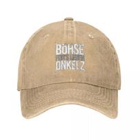 Vintažinės Bohse Onkelz Roko Beisbolo Kepuraitės Unisex Nusidėvėjusios Skalbtos Kepuraitės Nuo Saulės Vokiškos Muzikos Kepurės Lauko Veiklai Adjustable chaki