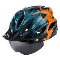 Lęšio kraštas Magnetiniai akiniai Šalmas Dviratis Kalnų Plento Unisex with brim + goggles (one size)