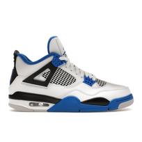 Air Jordan 4 Retro Motorsports Vyriški sportbačiai Balti Game-Royal Juodi 308497-117 45
