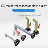 IBC konteinerio ventilis 60 mm stambaus sriegio plastikinis čiaupo jungtis 90° Drain Joint 23mm